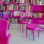 Розовая библиотека в Испании